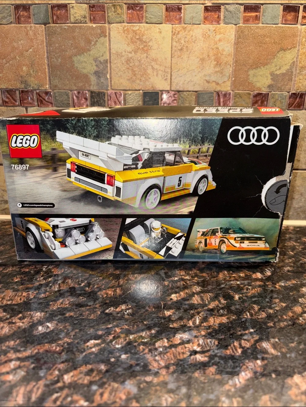 LEGO 1985 Audi Sport Quattro S1 Speed Champions Set #76897 250 Pieces Age 7+